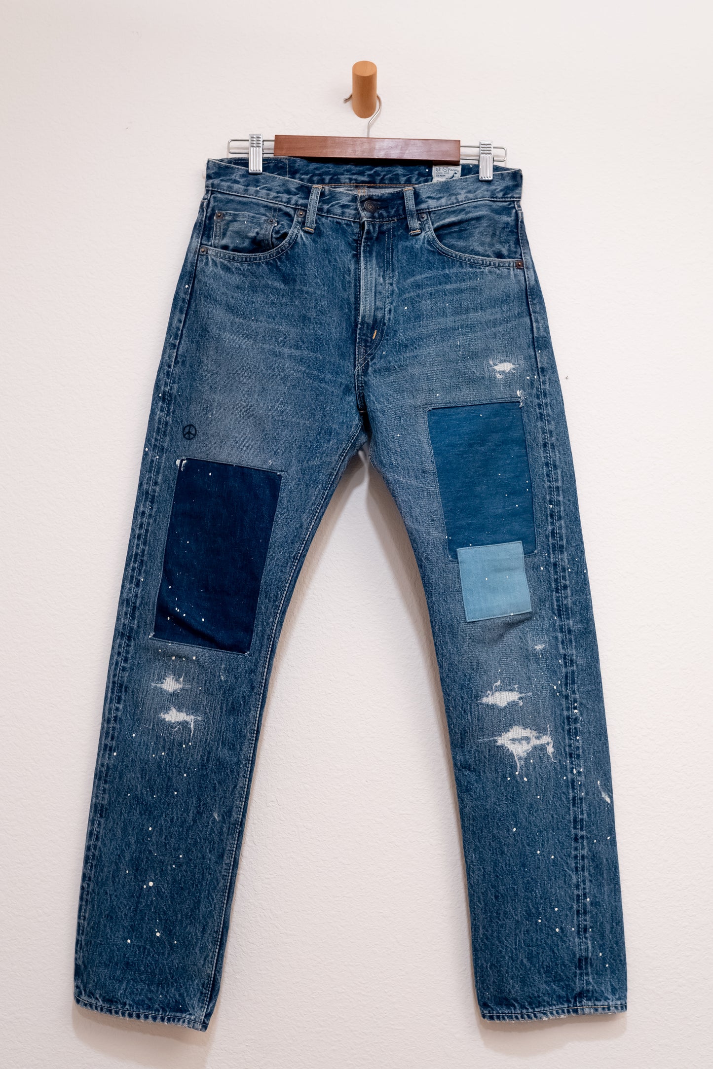 orSlow x Canoe Club 107 Ivy Denim Damaged/Repaired Wash
