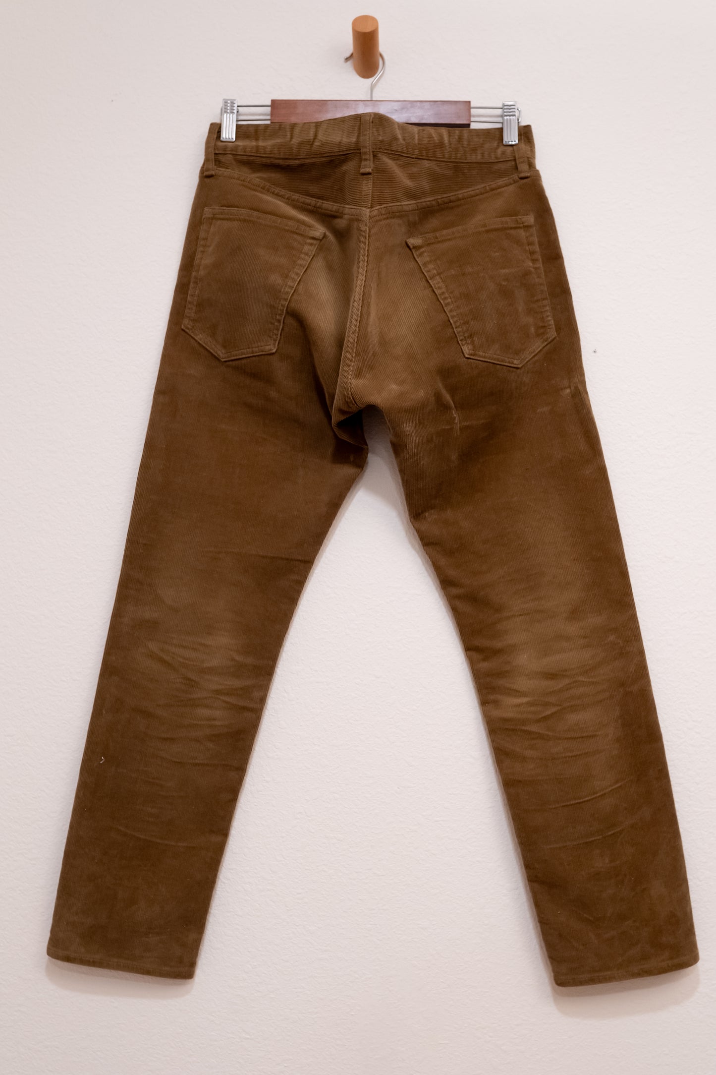 Beams Plus 5-Pocket Tapered Corduroy Pants Beige