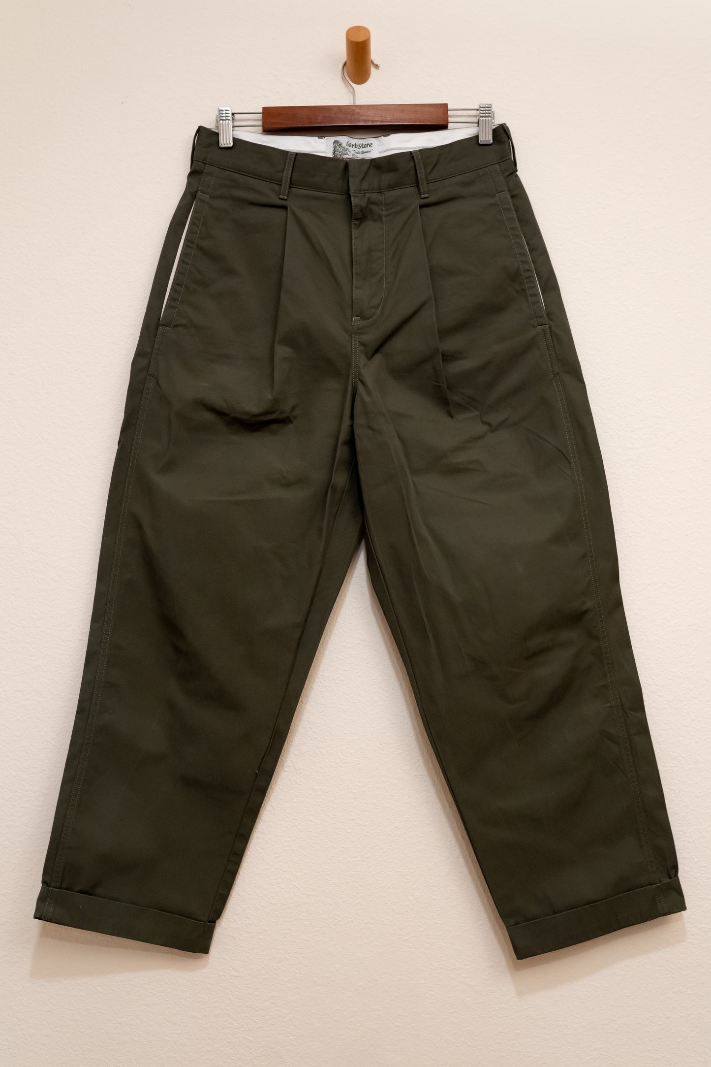 Garbstore Manager Pleat Pant Olive