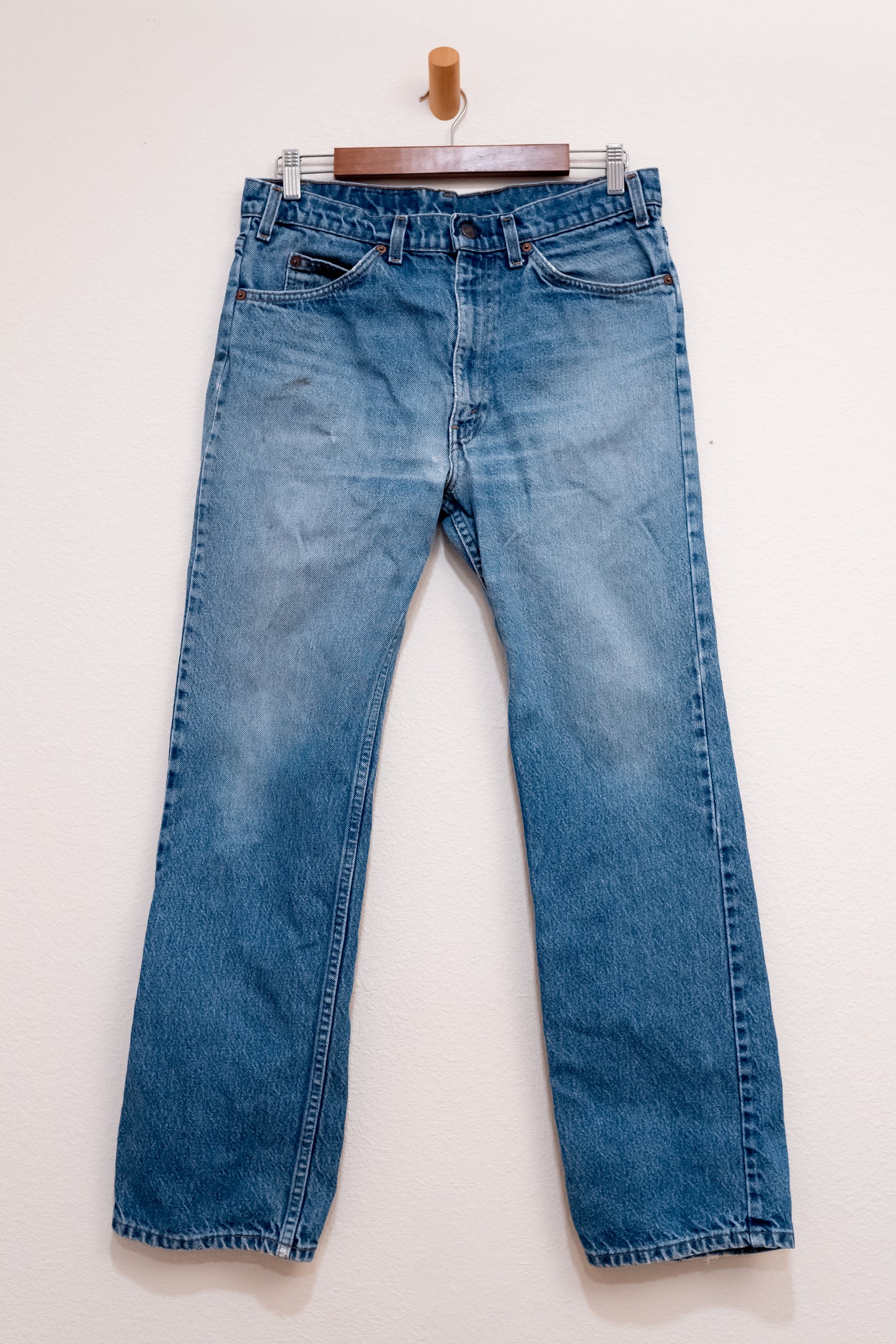 Vintage 80s Levi's 317 Orange Tab Bootcut Denim Jeans