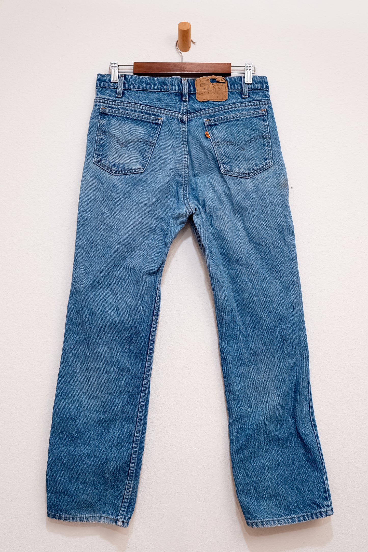 Vintage 80s Levi's 317 Orange Tab Bootcut Denim Jeans
