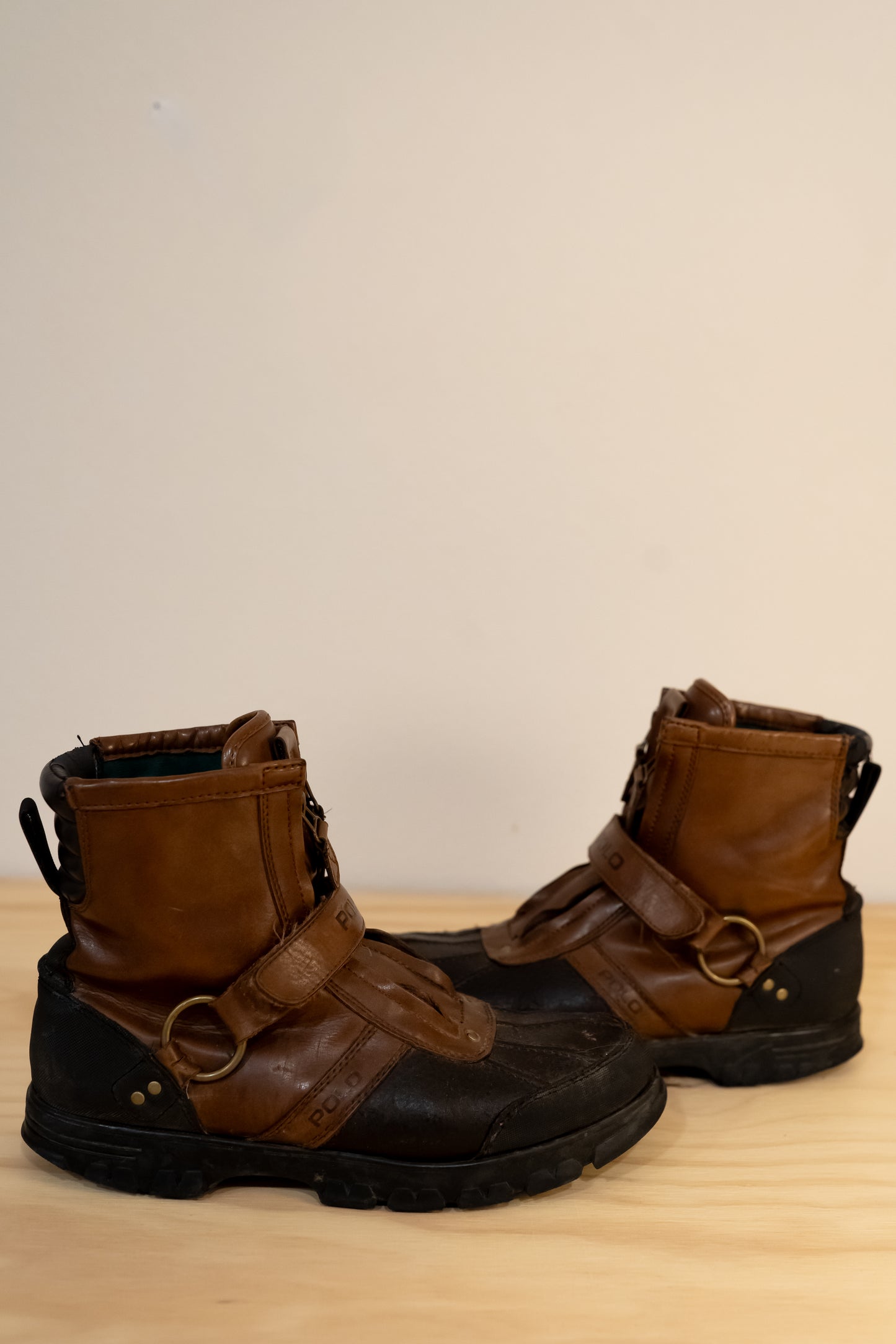 Vintage Polo Ralph Lauren Leather Sport Boots