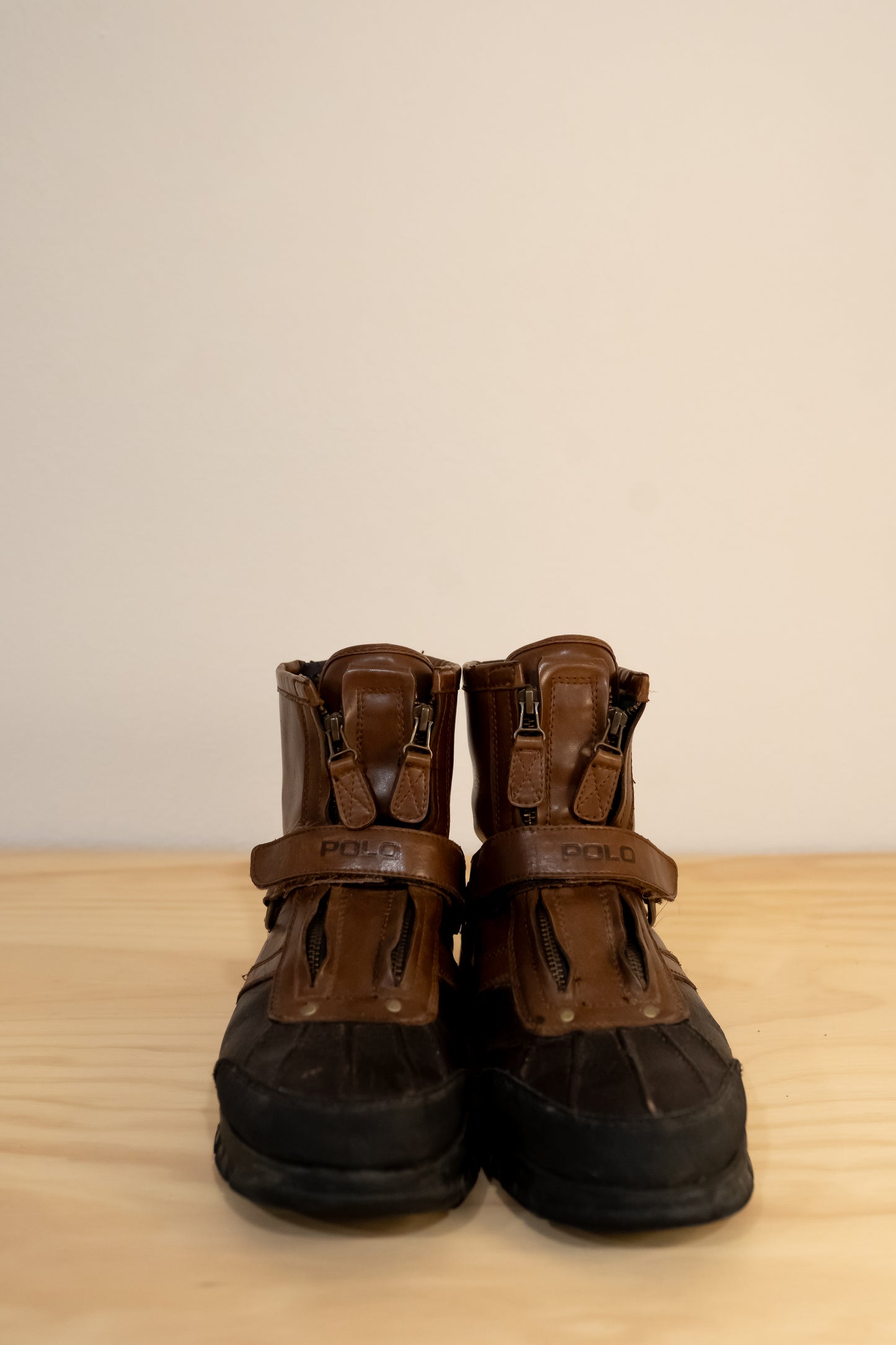 Vintage Polo Ralph Lauren Leather Sport Boots