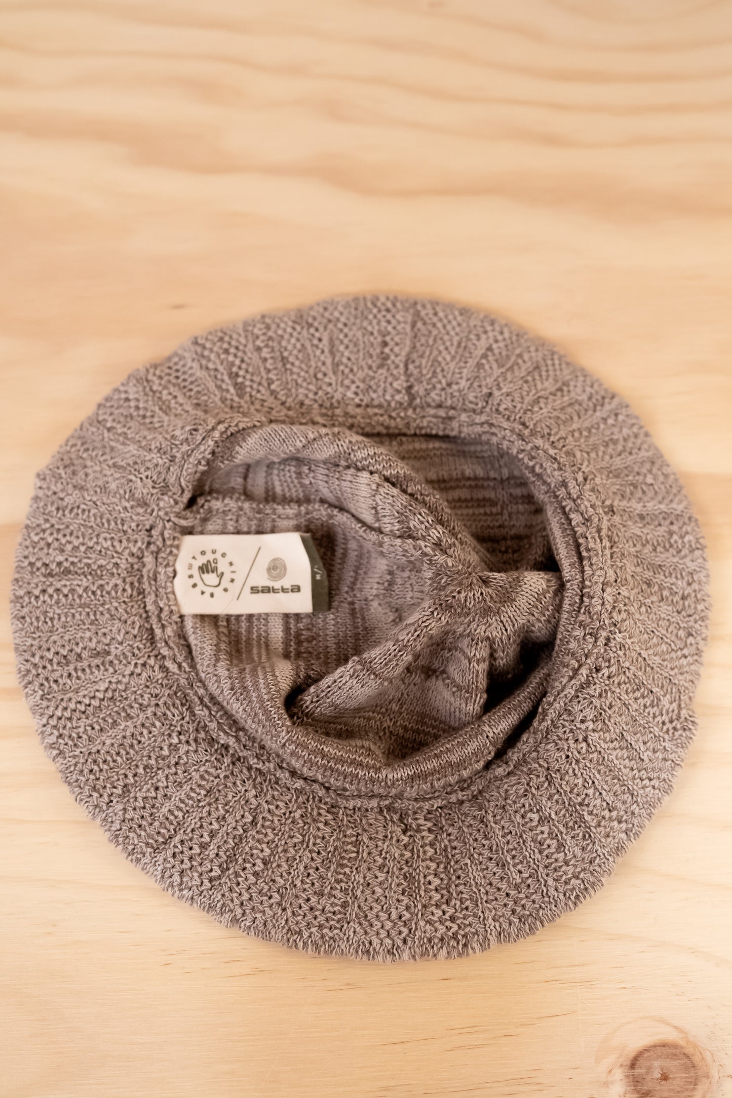 Satta Beige Touching Bass Edition Cotton Bucket Hat