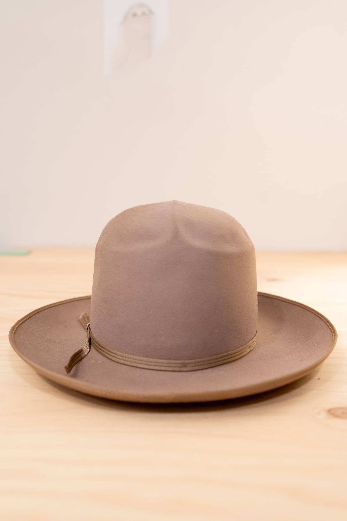 1930-40s Handcrafted Tan Merrimac Merino Wool Cowboy Hat