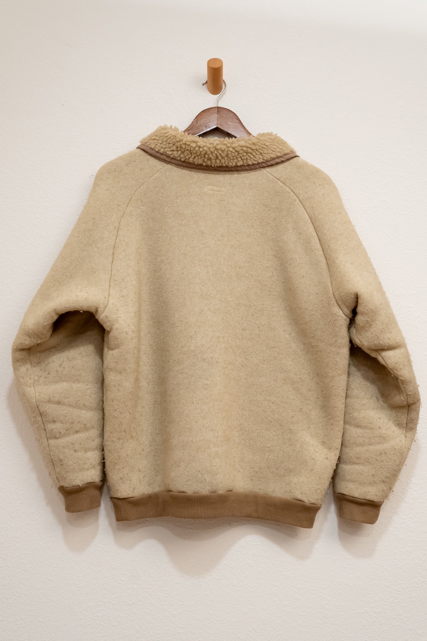 Kapital Boa Fleece Alpine Pullover in Beige