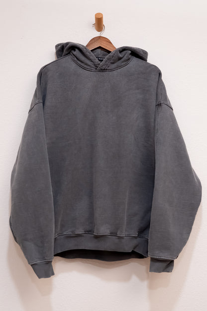 Cole Buxton Warm Up Cropped Hoodie Charcoal