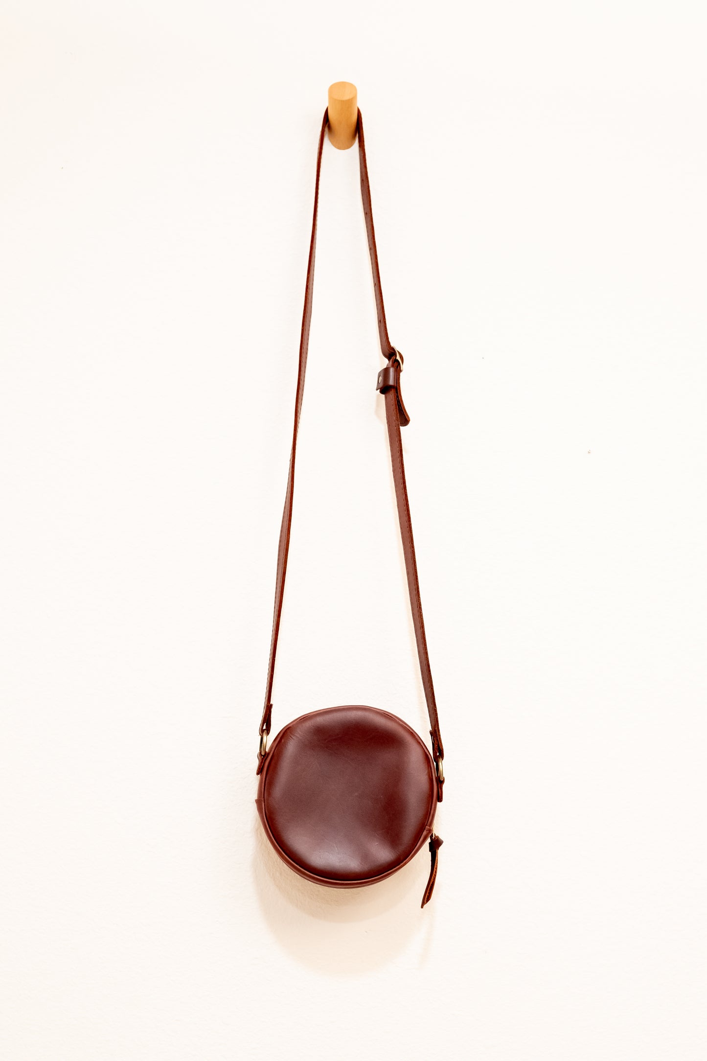 Portland Leather 'Almost Leather' Circle Crossbody Bag