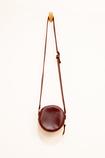 Portland Leather 'Almost Leather' Circle Crossbody Bag