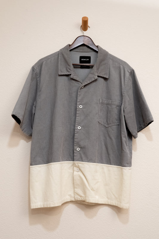Howlin Corduroy Block Shirt Gray/White